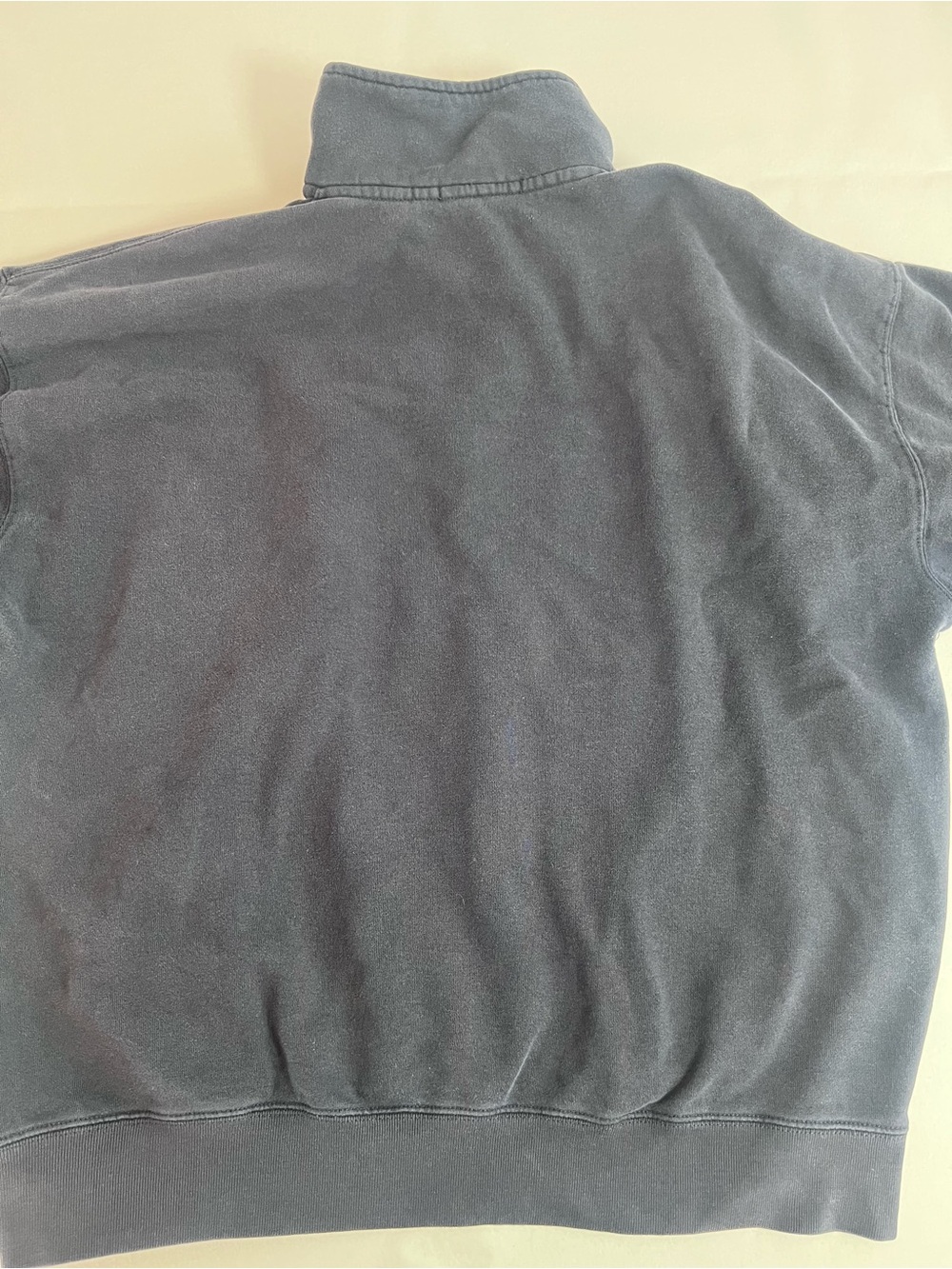 Brandy Melville Oversized Navy Blue Chicago Quarter-Zip Pullover - Picture 2 of 10